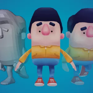 Imagem de capa para o Curso online Personagem 3D Hand painted no Blender