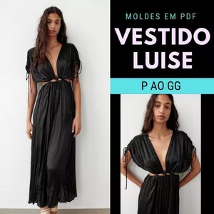 Imagem de capa para o Ebook Molde Vestido Luise