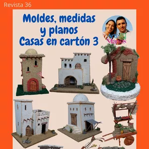 Imagen de portada para Curso online Revista 36 - Moldes, Medidas y Planos Para Casas y Accesorios del Pesebre 3 Arte en Tus Manos