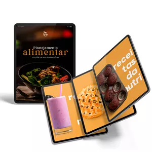 Imagem de capa para o Curso online eBook Plano Alimentar e mais de 100 Receitas Saudáveis
