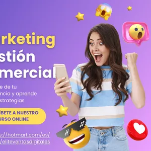 Imagen de portada para Curso online 🚀 "Máster en Marketing Digital y Gestión Comercial" 🚀