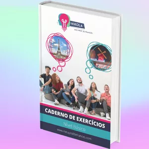 Imagem de capa para o Ebook Caderno de exercícios de francês básico Meu Prof. de Francês