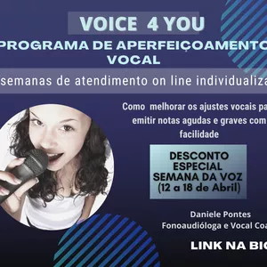 Imagem de capa para o Serviço online .:: Voice4You - Aperfeiçoamento Vocal ::.