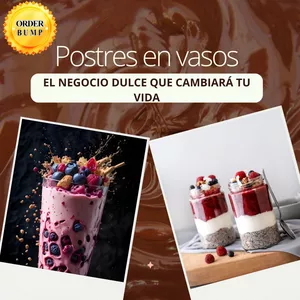 Imagen de portada para Ebook Postres en vasos el negocio dulce que cambiará tu vida