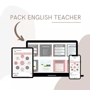 Imagem de capa para o Curso online Pack Canva English Teacher