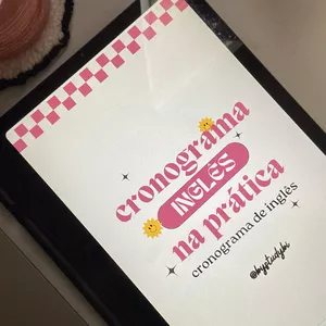 Imagem de capa para o Ebook CRONOGRAMA INGLÊS NA PRATICA @bystudybi