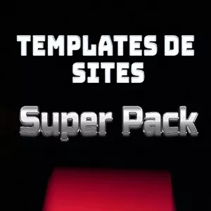 Imagem de capa para o Curso online Super Pack Templates de Sites 