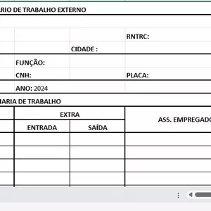 Imagem de capa para o Ebook Planilha para diário de bordo de motoristas