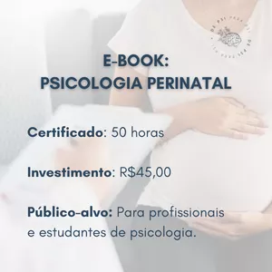 Imagem de capa para o Curso online E-book de Psicologia Perinatal