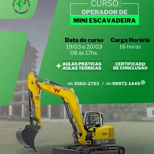 Imagem de capa para o Evento online Curso de Mini Escavadeira