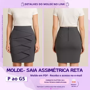 Imagem de capa para o Curso online Molde Saia Assimétrica Reta 