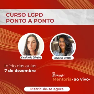 Imagem de capa para o Curso online LGPD PONTO A PONTO
