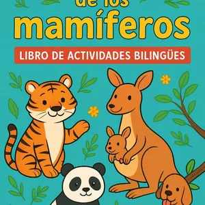 Imagen de portada para Ebook Explora el mundo de los mamíferos: Libro de actividades bilingüe