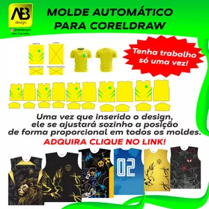 Imagem de capa para o Ebook MOLDE AUTOMÁTICO COREL DRAW BÁSICO
