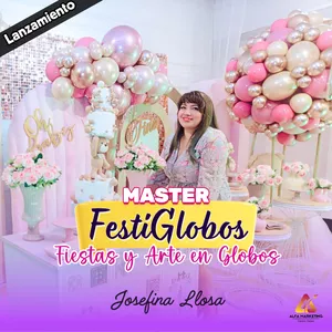 Imagen de portada para Curso online Master "FestiGlobos" Fiestas y Arte en Globos 🎈