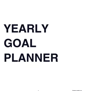 Cover image for Online course Yearly Goal Planner