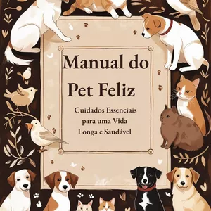 Imagem de capa para o Ebook Manual do Pet Feliz - Cuidados Essenciais para uma Vida Longa e Saudável