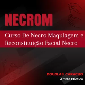 Imagem de capa para o Curso online Curso De Necro Maquiagem e Reconstituição Facial Necro- NECROM