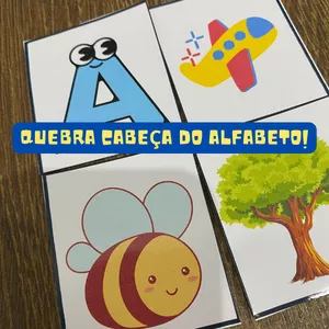 Imagem de capa para o Ebook Quebra Cabeça do Alfabeto