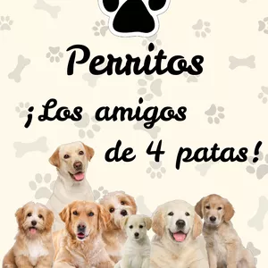 Imagen de portada para Ebook Ebook "perritos" para colorear