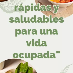 Imagen de portada para Ebook  "Recetas rápidas y saludables para una vida ocupada" 
