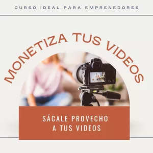 Imagem principal do produto MONETIZA TUS VIDEOS -  CURSO DE EDICIÓN DE VIDEO