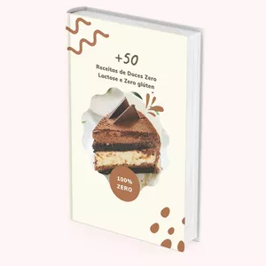 Imagem de capa para o Ebook Sobremesas Zero Lactose e Zero Glúten