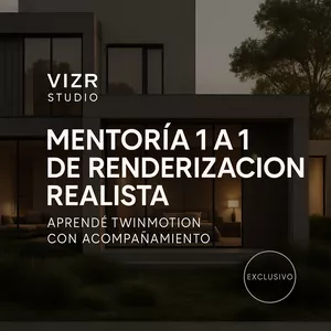 Imagen de portada para Curso online Mentoría 1 a 1 en Renderización Realista con Twinmotion