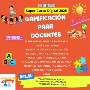 Imagen de portada para Curso online GAMIFICACIÓN PARA DOCENTES (Enseñar a través del Juego)