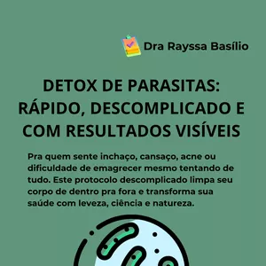 Imagem de capa para o Ebook Desparasitação natural by Dra Rayssa Basilio 