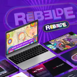 Imagem de capa para o Curso online Rebelde - Template de PowerPoint
