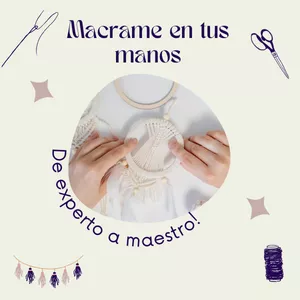 Imagen de portada para Ebook Macramé en Tus Manos: De Principiante a  Maestro