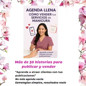 Imagen de portada para Ebook Agenda Llena, Como vender tus servicios de manicura/Más de 30 historias para publicar y vender 