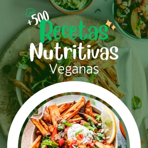 Imagen de portada para Curso online +500 Recetas Nutritivas Veganas