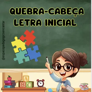 Imagem de capa para o Ebook Quebra - cabeça - Letra inicial 