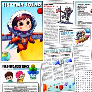 Imagem de capa para o Ebook Painel e Atividades sobre o Sistema Solar