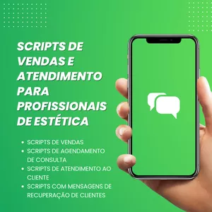 Imagem de capa para o Ebook Scripst de vendas e atendimento para profissionais de estética