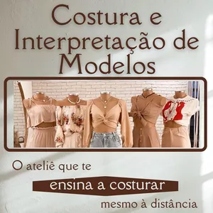 Imagem de capa para o Curso online COSTURA e INTERPRETAÇÃO DE MODELOS