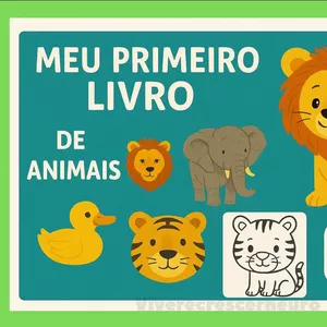 Imagem de capa para o Ebook Flashcard interativo de animais 