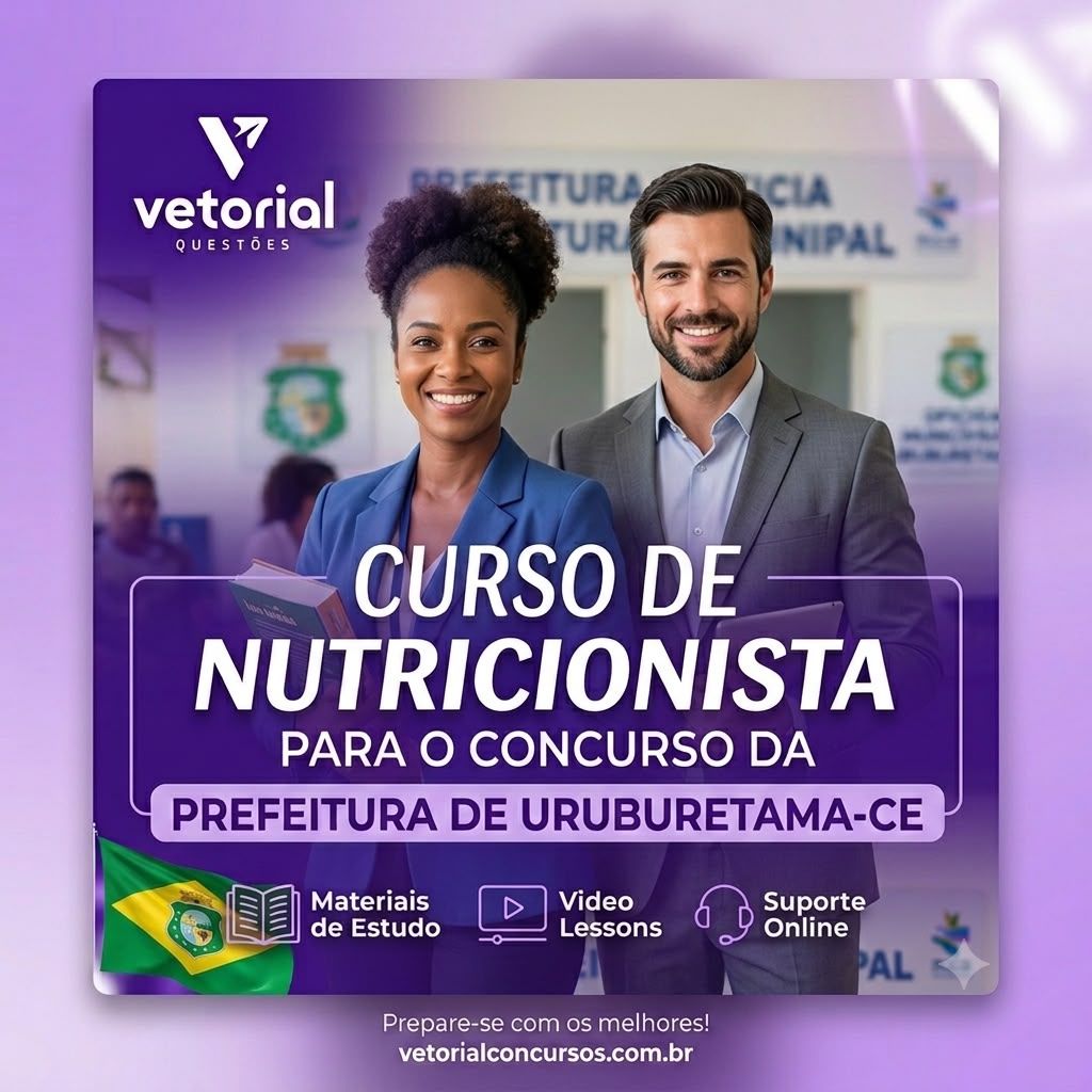 Imagem do curso CURSO PARA O CARGO DE NUTRICIONISTA DA PREFEITURA DE URUBURETAMA -CE