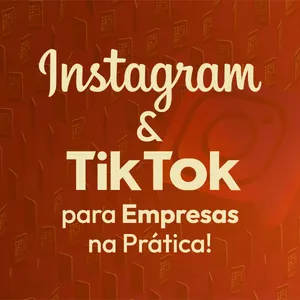 Imagem de capa para o Ebook eBook - Instagram e TikTok para Empresas na Prática