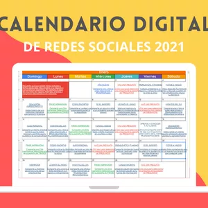 Imagen de portada para Curso online Calendario Digital Redes Sociales Contenidos Ideas 