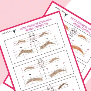 Imagem de capa para o Ebook Ficha Treino para Aplicação de Henna e Tintura