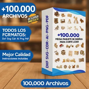 Imagen de portada para Ebook 100,000 Diseños Corte Laser