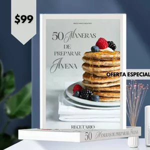 Imagen de portada para Ebook Recetario 50 maneras de preparar avena 