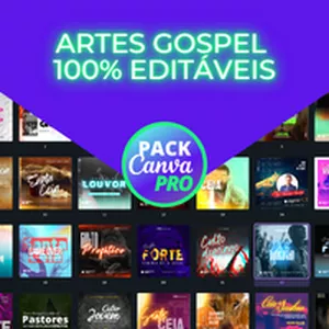 Imagem de capa para o Ebook PACK GOSPEL 100% EDITÁVEL
