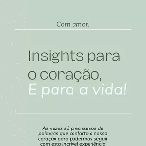 Imagem de capa para o Ebook Insights para o coração e para a vida 