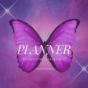 Imagem de capa para o Ebook Planner - 100 dias de Glow Up 