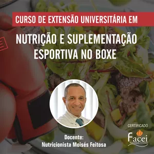 Imagem do curso CURSO DE  NUTRIÇÃO E SUPLEMENTAÇÃO ESPORTIVA NO BOXE (Subtitles: EN, ES, FR, IT)