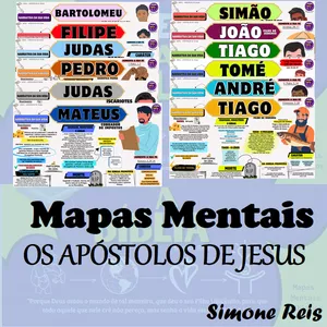 Imagem de capa para o Ebook OS APÓSTOLOS DE JESUS - MAPAS MENTAIS